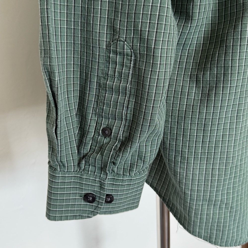 Van Heusen No-Iron Micro Check Button Down Shirt - Men’s Large 16-16.5 - Picture 4 of 8